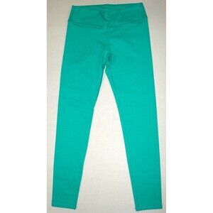 New Fabletics Womens Leggings Teal Green S High Waist PowerHold Yoga Run UPF